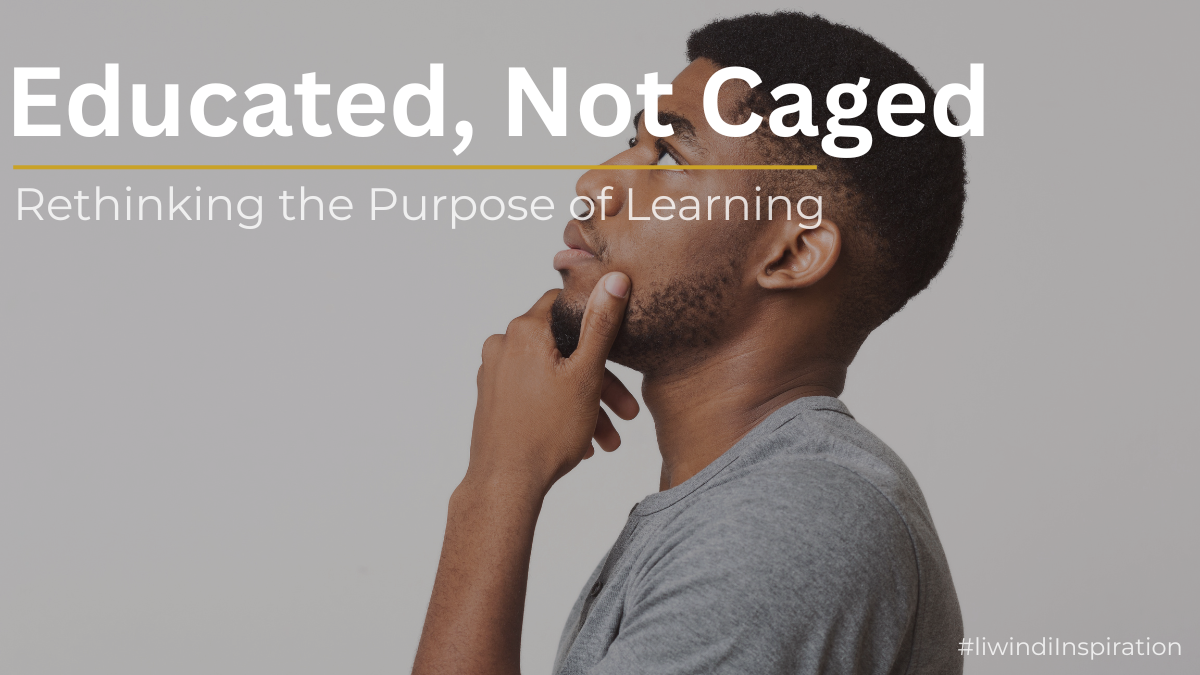 African professional reflecting on education as a foundation for freedom, adaptability, and success beyond traditional career paths.